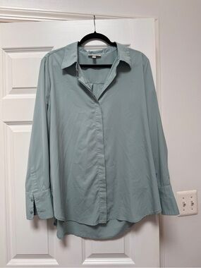 Prologue Light Sage Green Button-Front Shirt